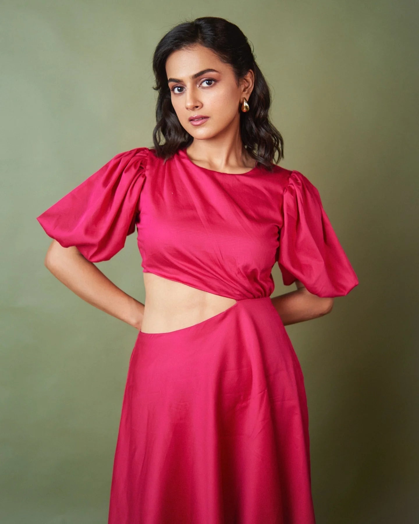 Vibrant pink dress