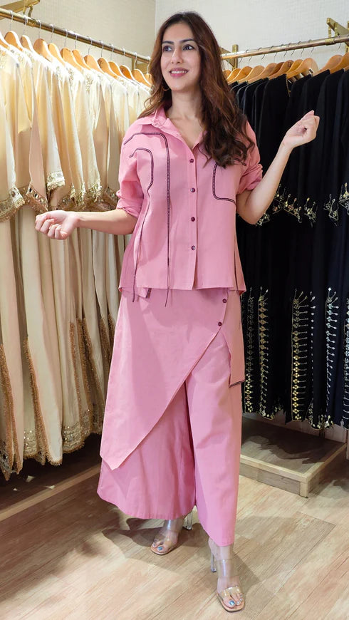 Pink Ribbon Flap Co-ord Set