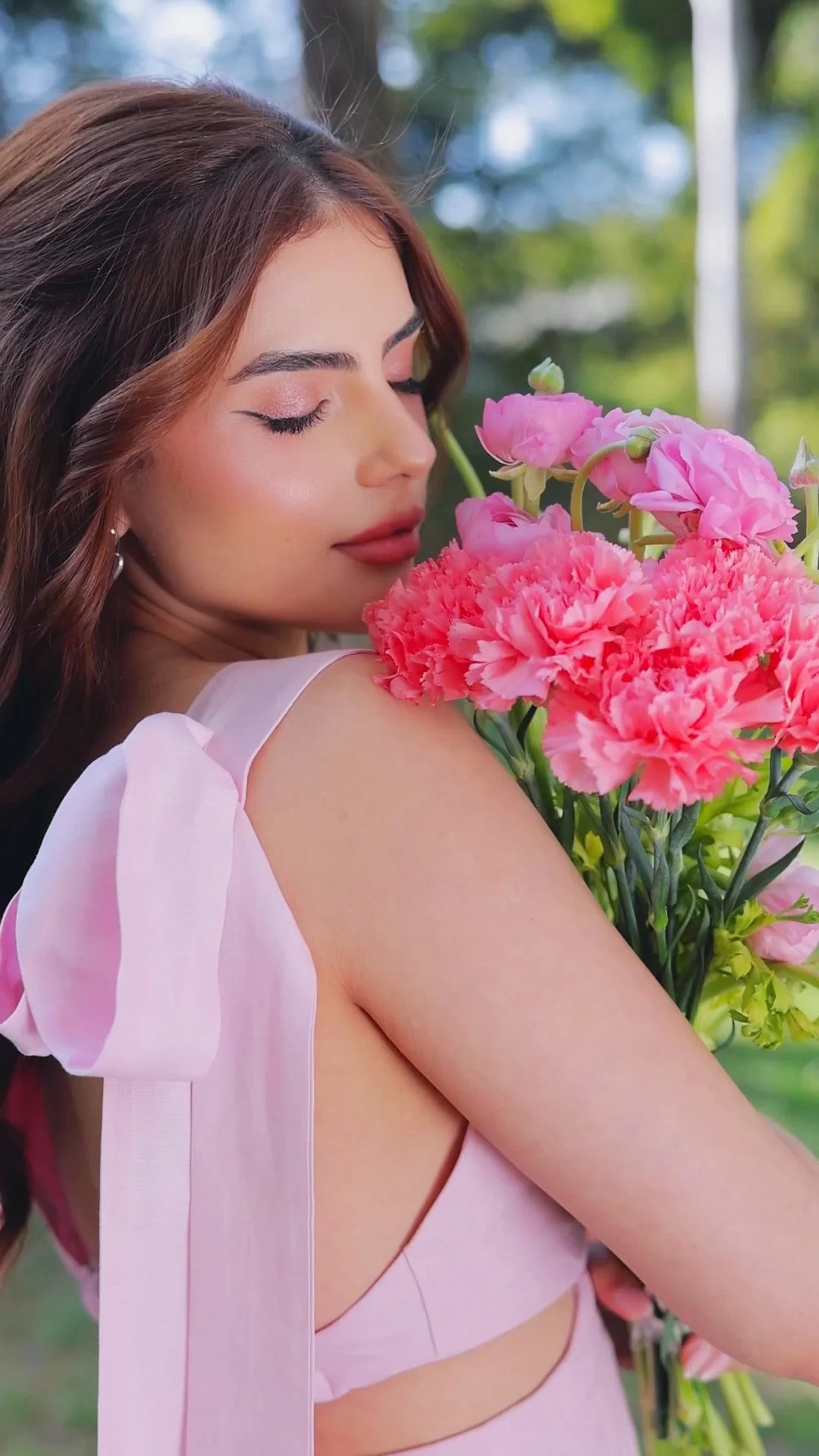 Pink cotton dress
