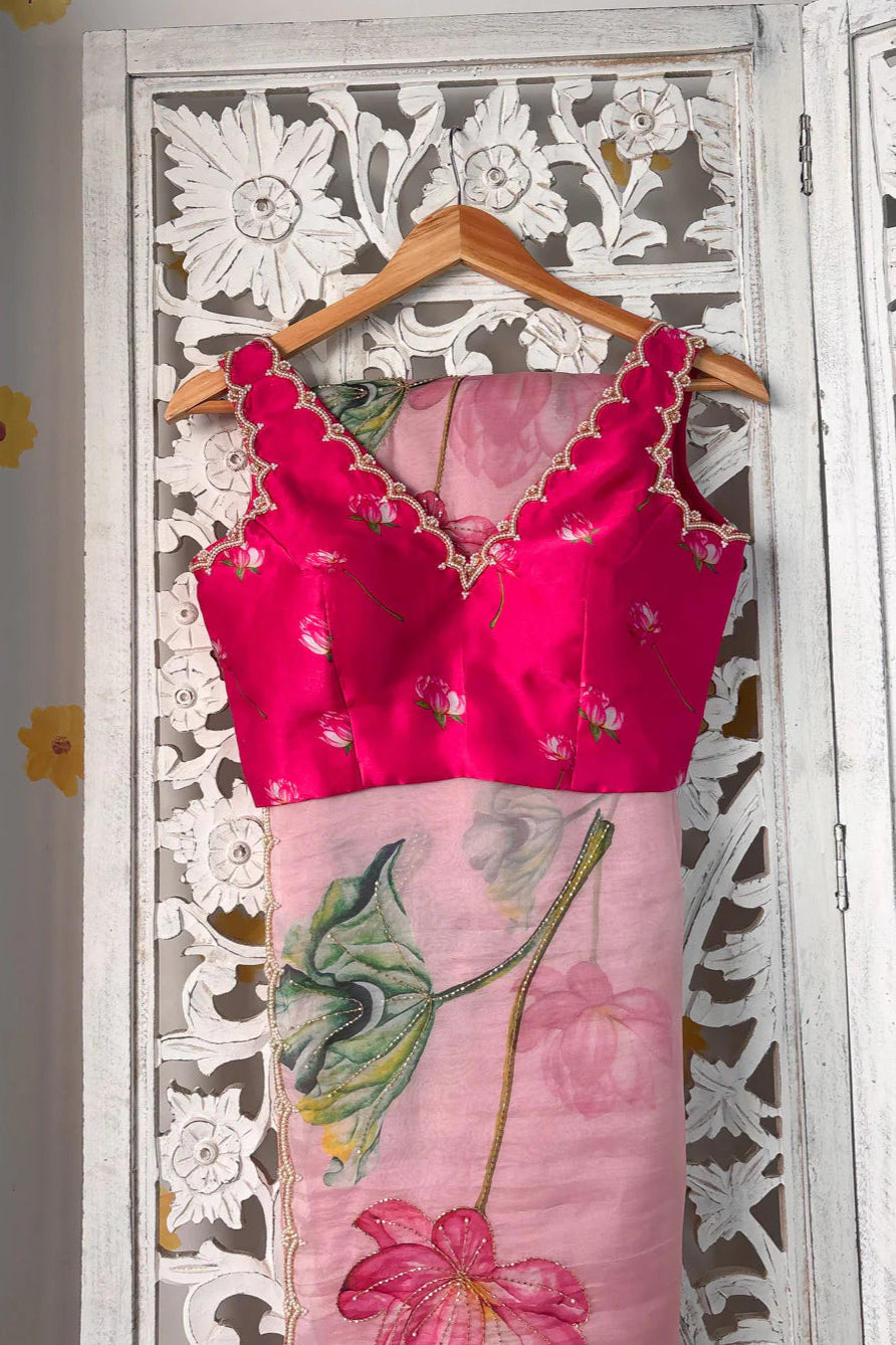 Scallop border saree