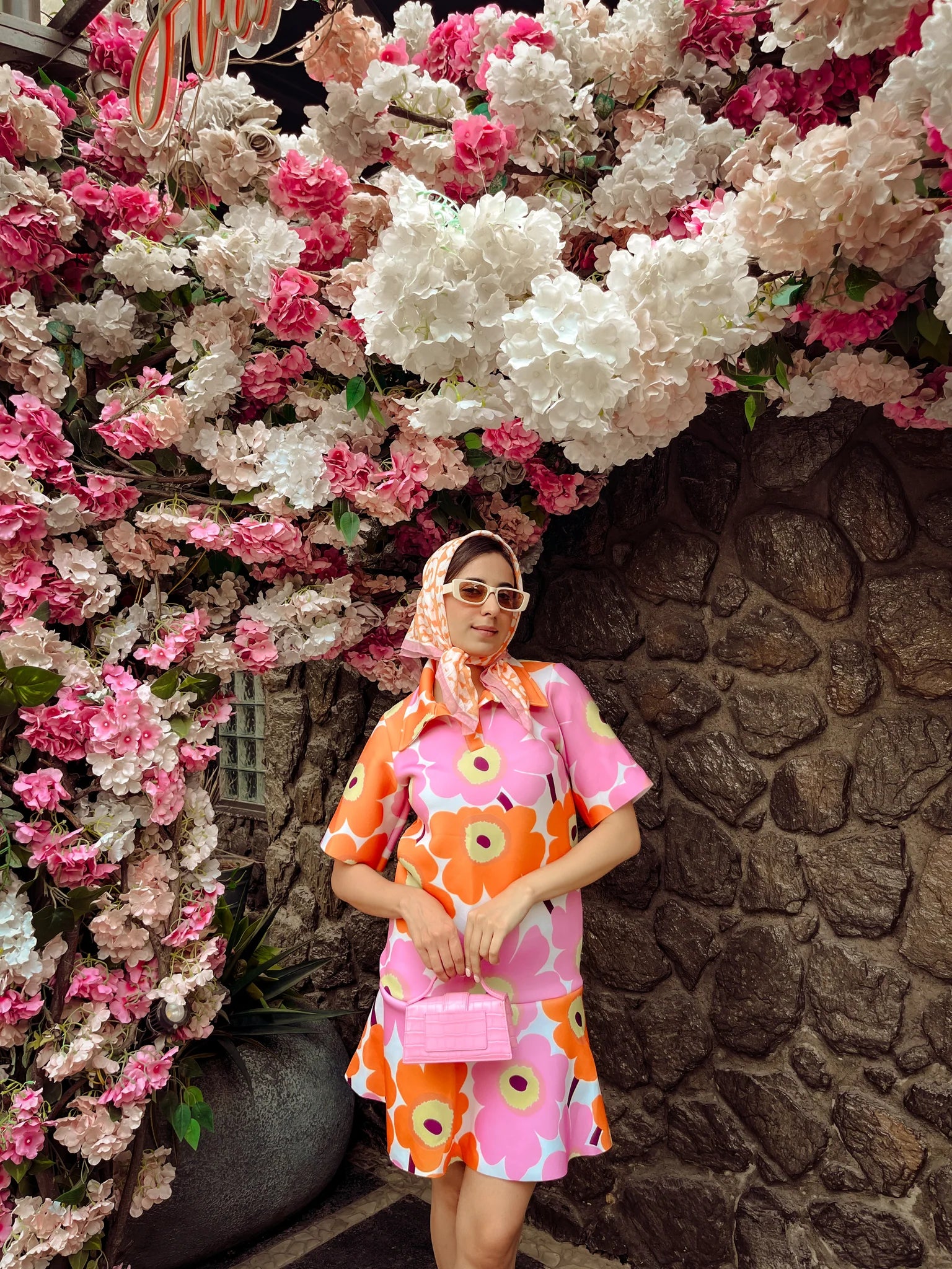 relaxed fit floral dress