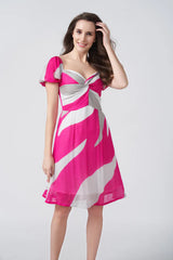 abstract print dress