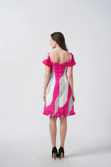pink short dress