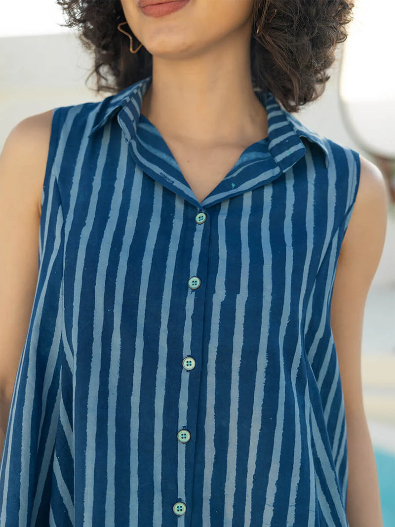 soft cotton satin asymmetrical top and pants