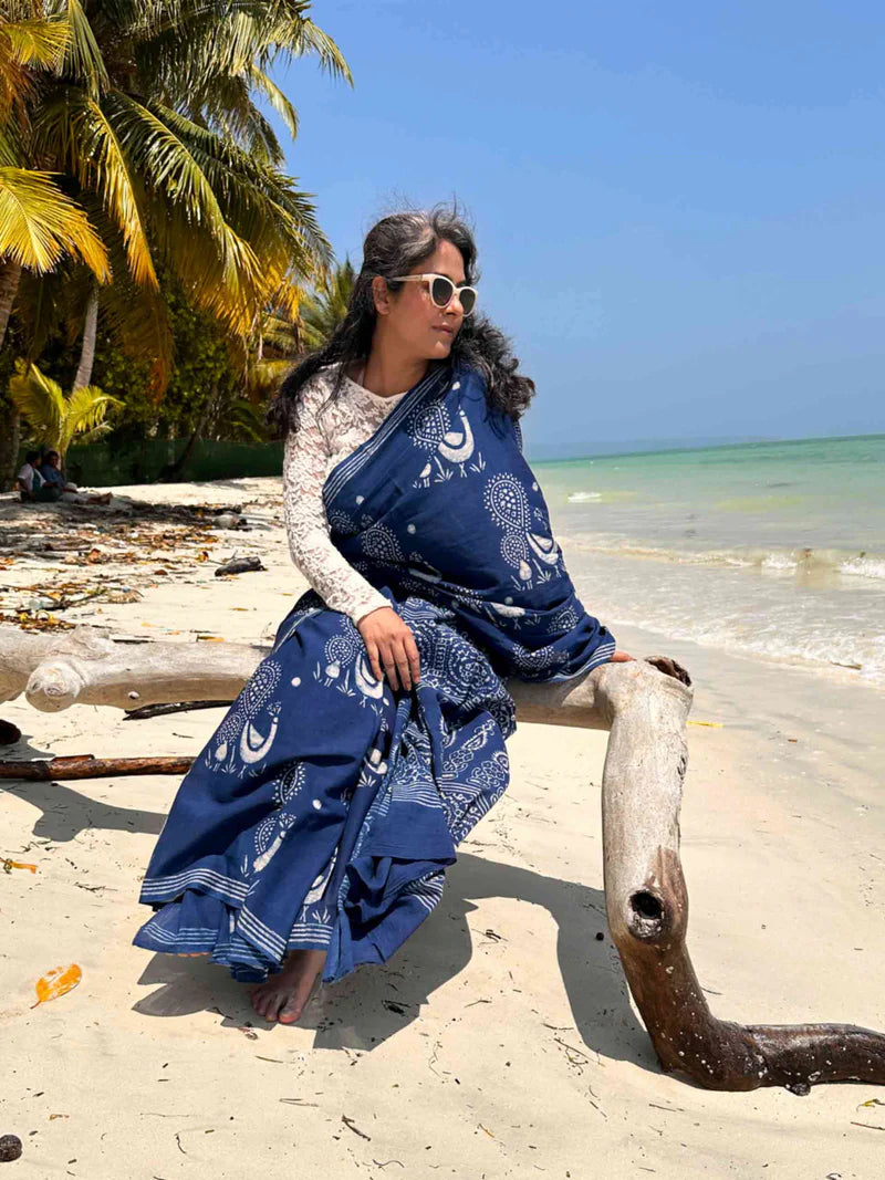 peacock-inspired saree