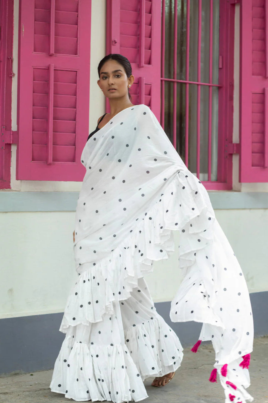 printed cotton saree