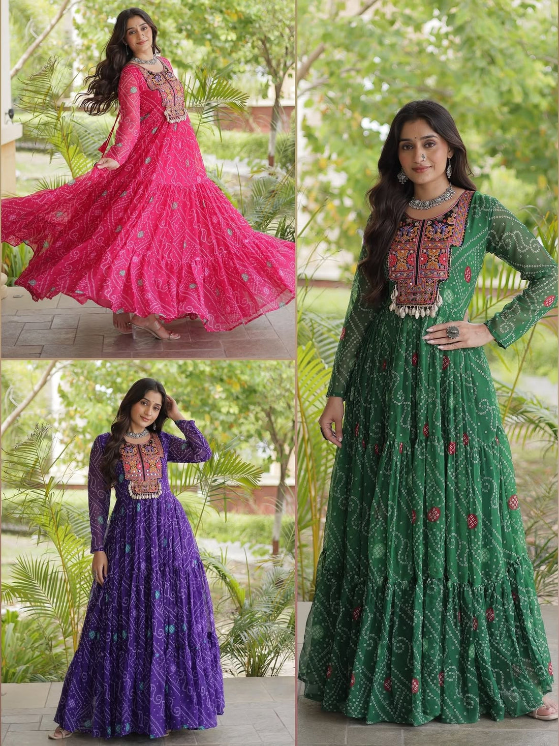 Meher Jamuni Embroidered Garba Gown