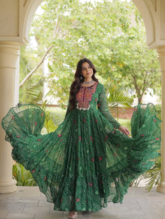 Meher Jamuni Embroidered Garba Gown
