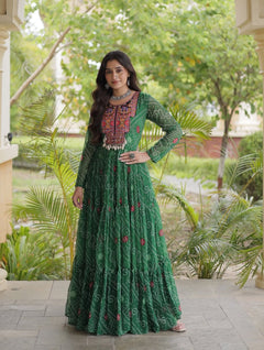 Meher Jamuni Embroidered Garba Gown