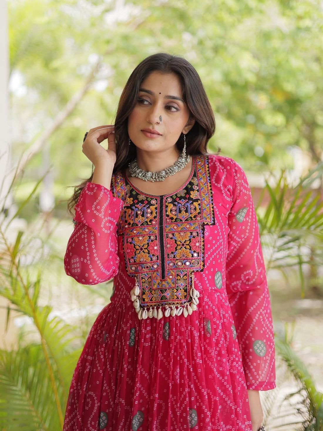 Meher Jamuni Embroidered Garba Gown