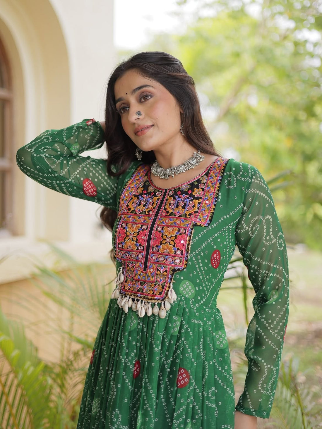 Meher Jamuni Embroidered Garba Gown