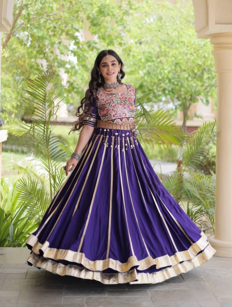 Zariya Noir Garba Lehenga Set