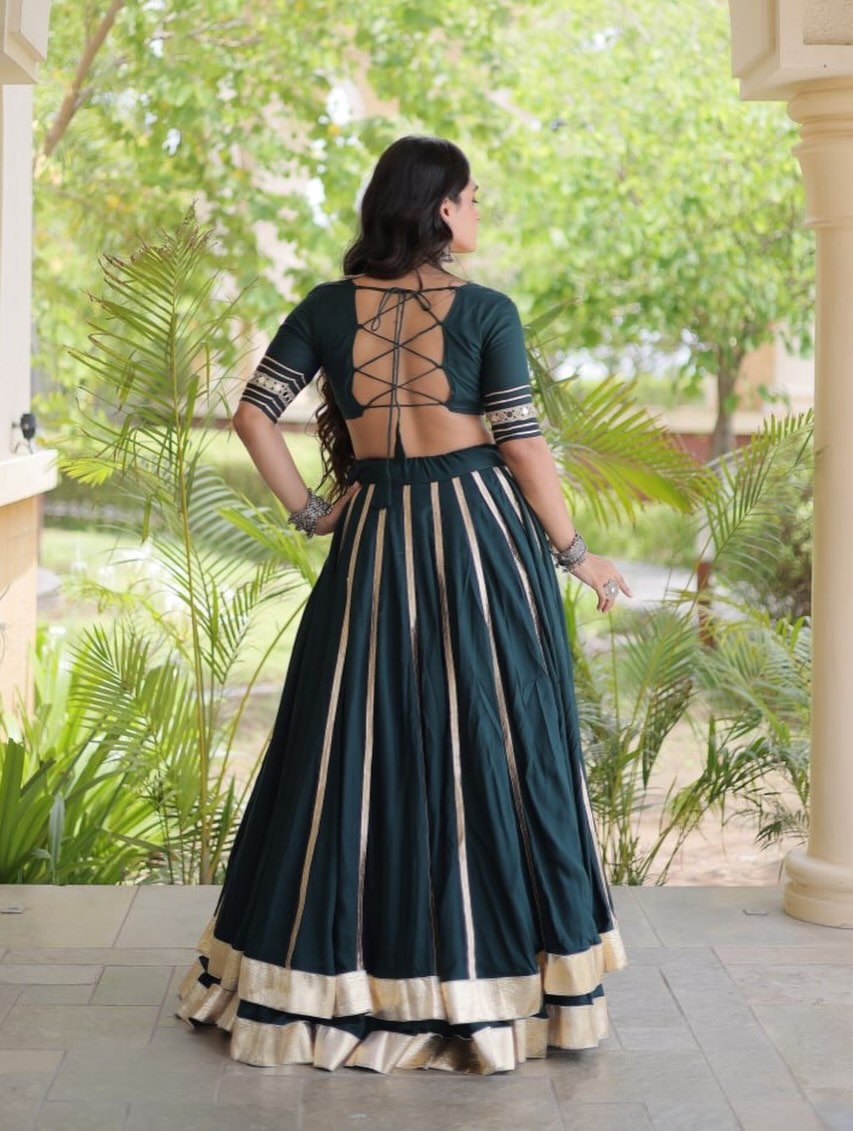 Zariya Noir Garba Lehenga Set