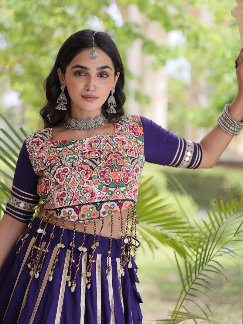 Zariya Noir Garba Lehenga Set