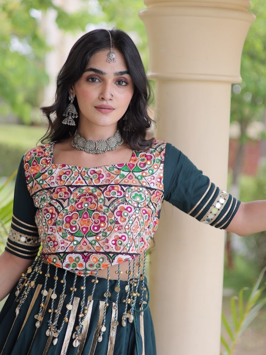 Zariya Noir Garba Lehenga Set