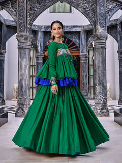 Inaya Burnt Orange Navratri Lehenga