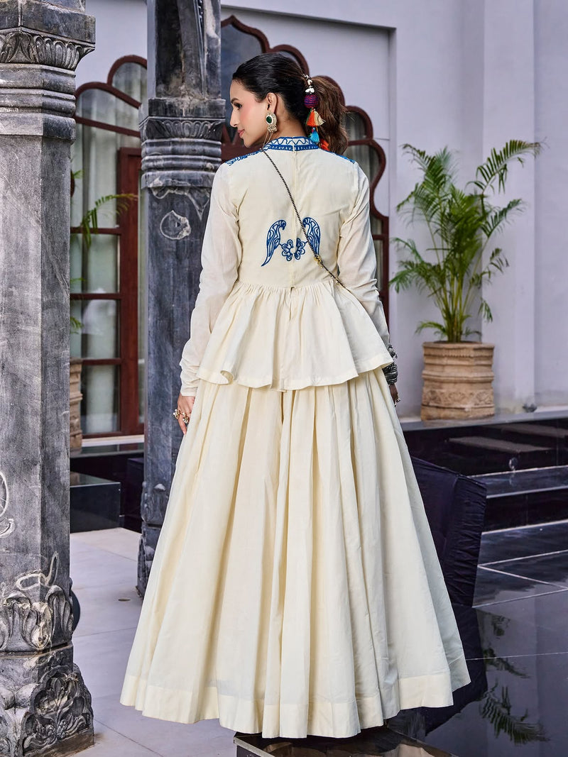 Inaya Burnt Orange Navratri Lehenga