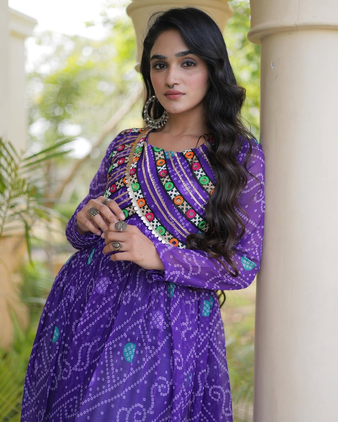 Ruhani Bandhani Patch Kurti