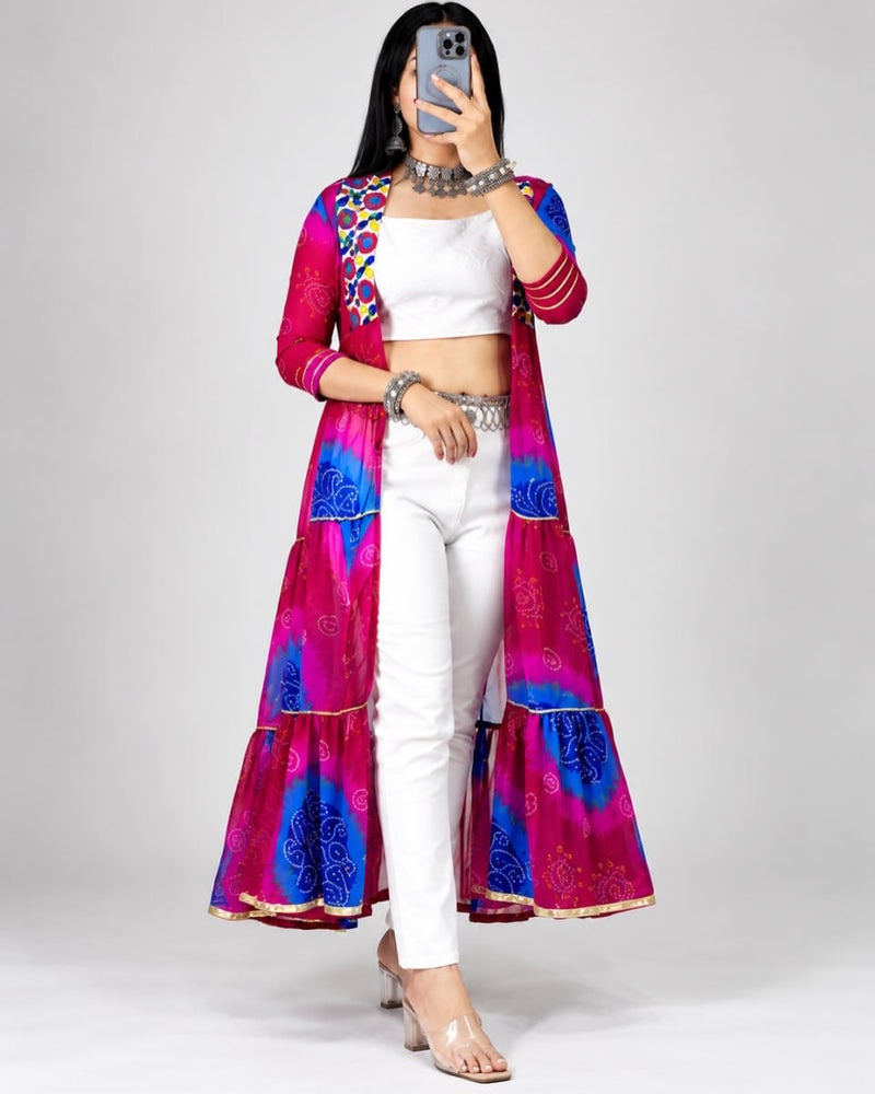 Raas-Rang Multi-Styler Shrug