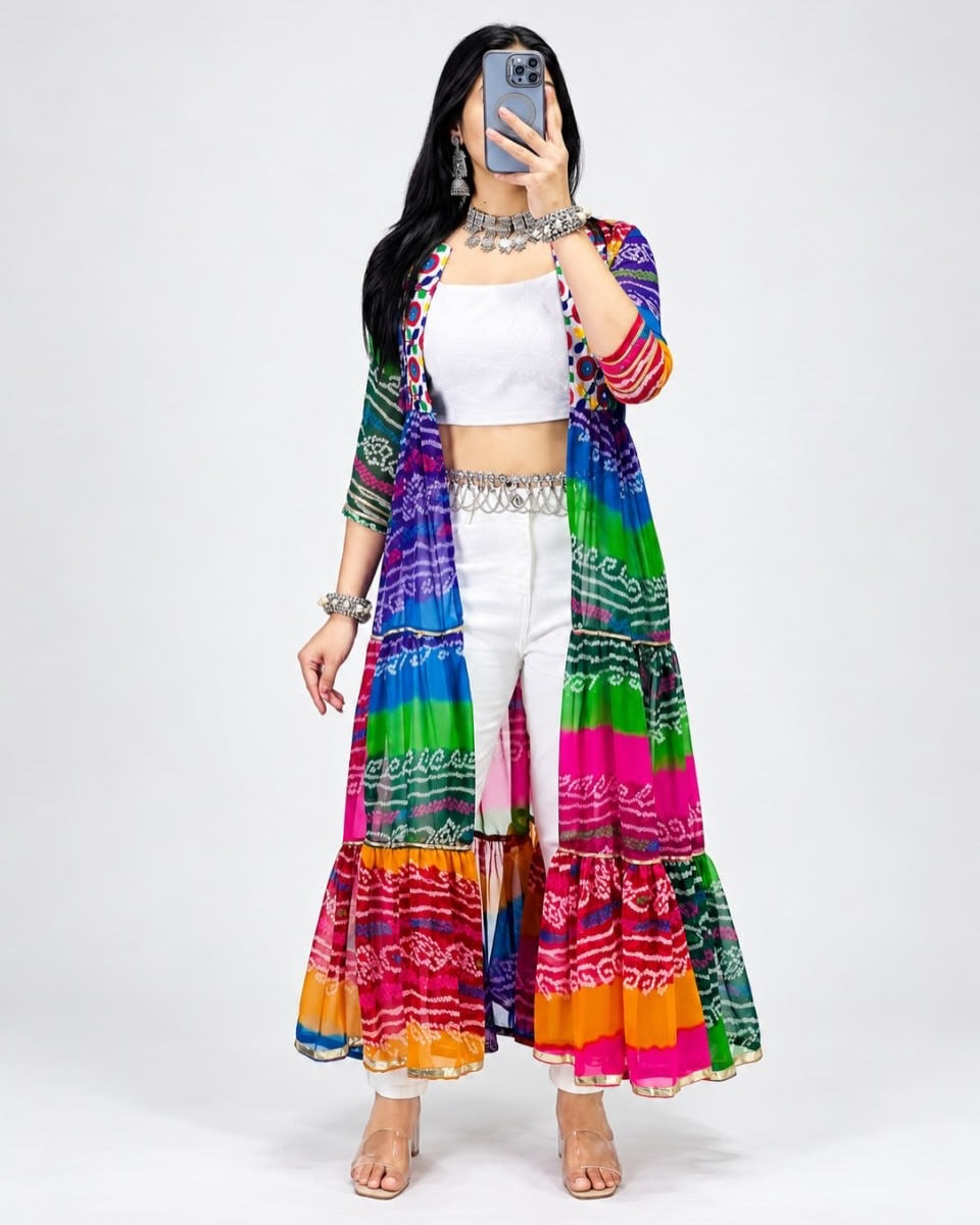 Raas-Rang Multi-Styler Shrug