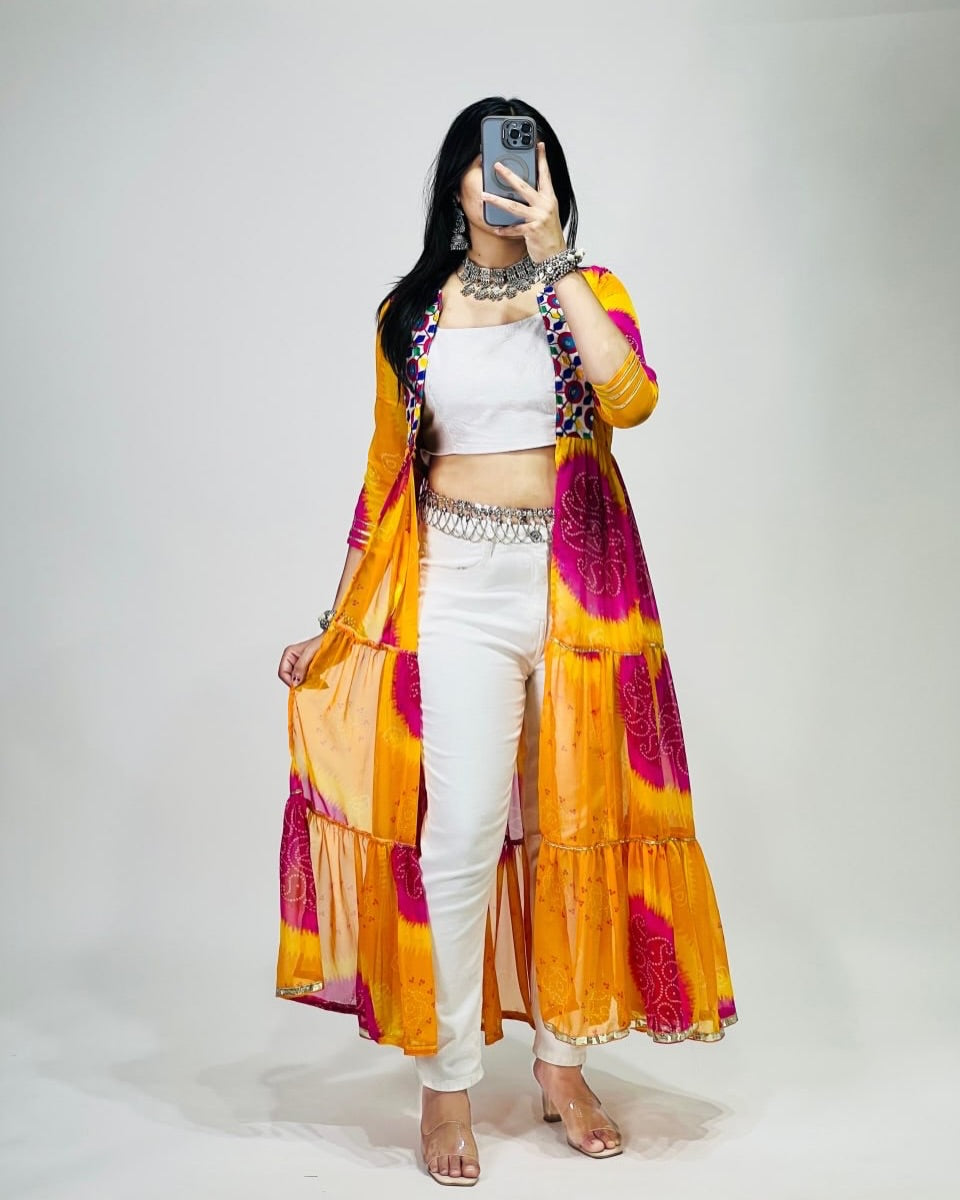 Raas-Rang Multi-Styler Shrug