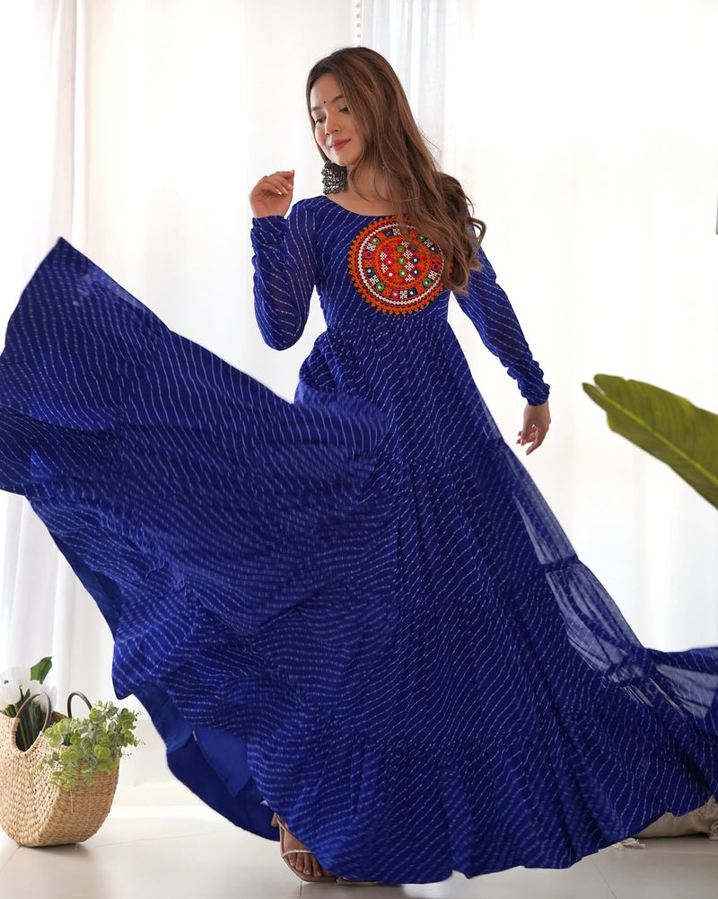 Aroshika Blue Festive Gown