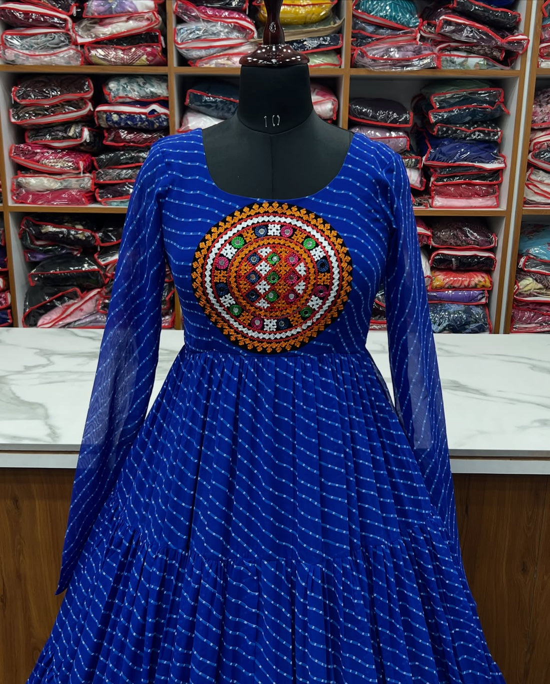 Aroshika Blue Festive Gown