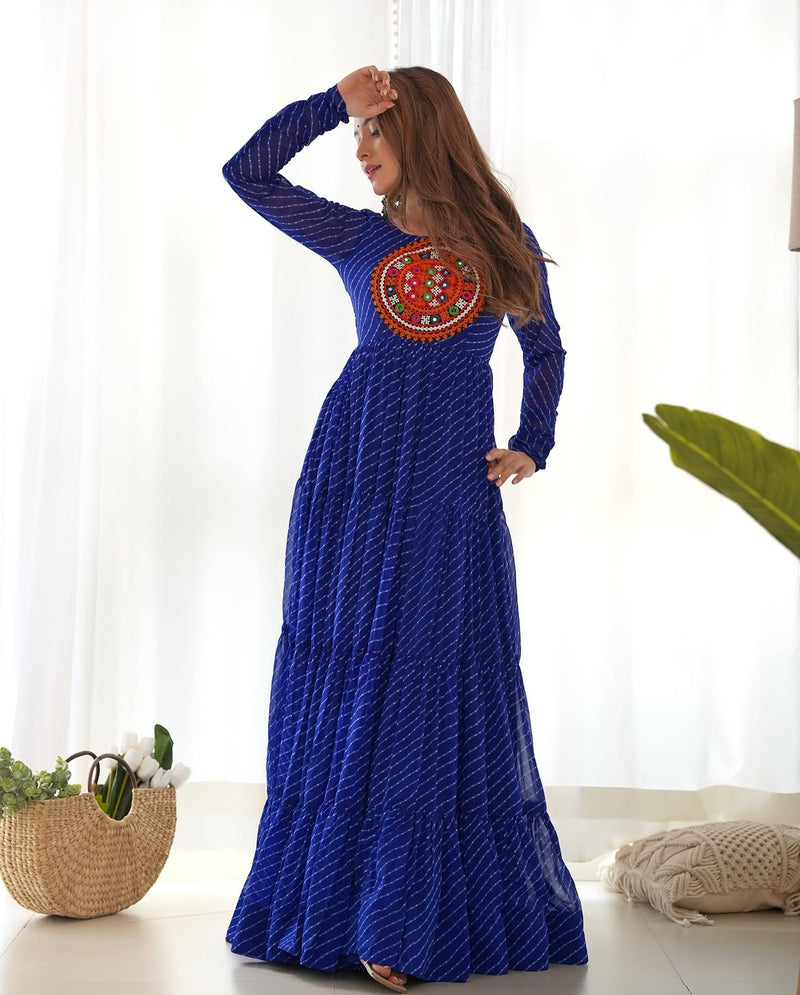 Aroshika Blue Festive Gown