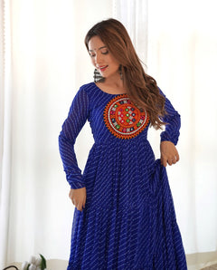 Aroshika Blue Festive Gown