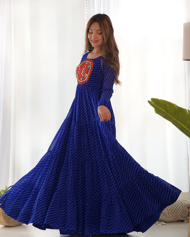 Aroshika Blue Festive Gown