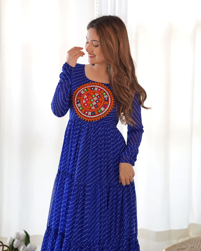 Aroshika Blue Festive Gown