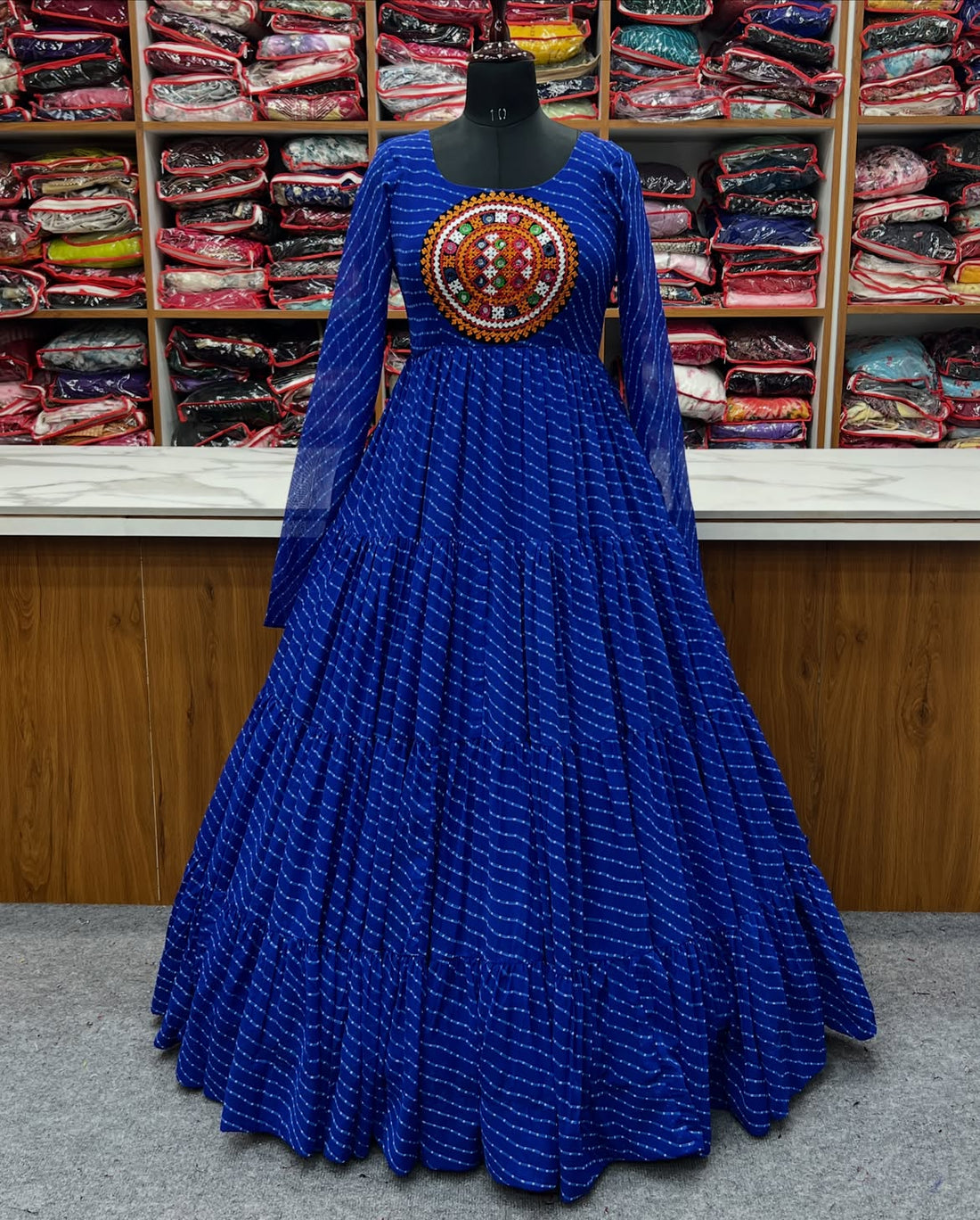 Aroshika Blue Festive Gown
