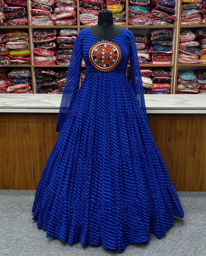 Aroshika Blue Festive Gown