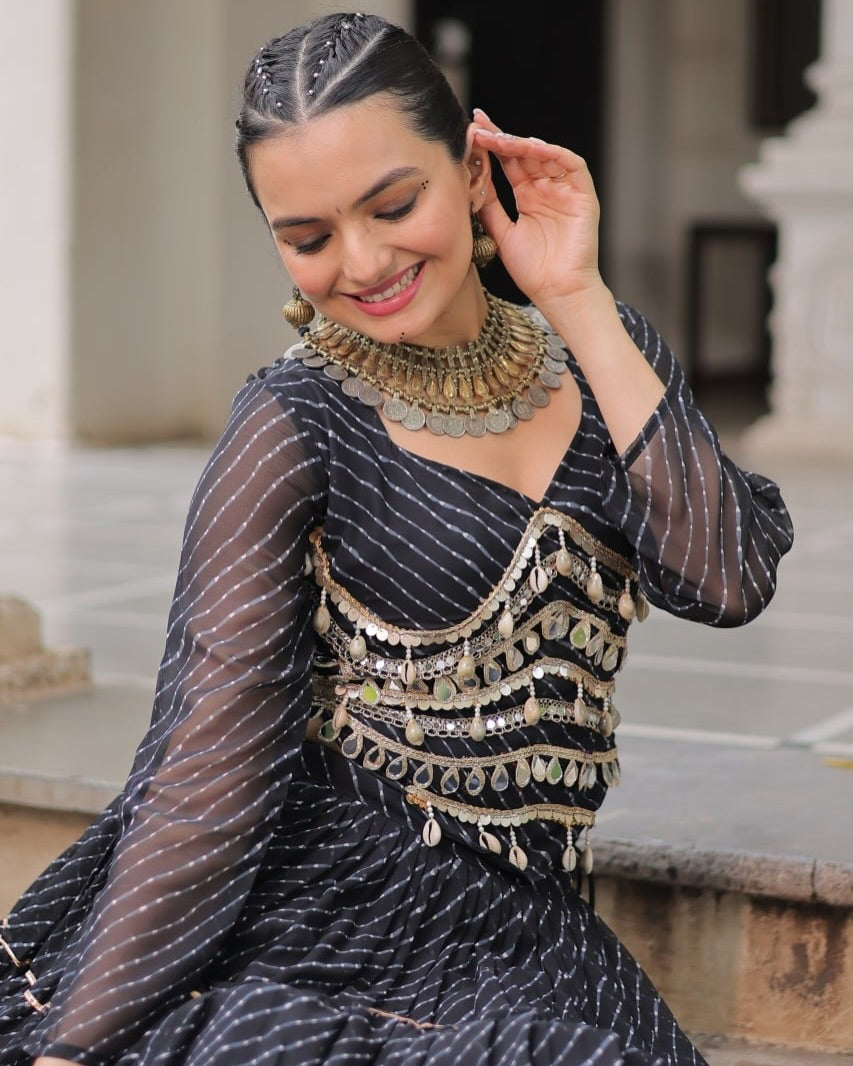 Royal & Pleated Navratri Lehenga Set