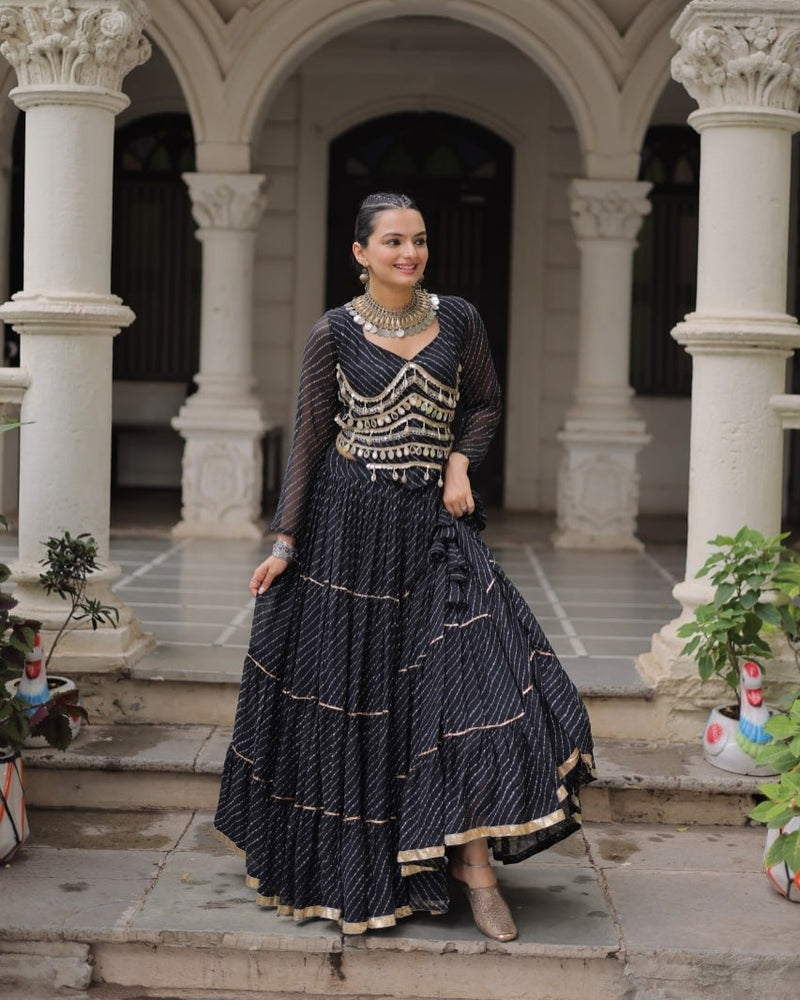 Royal & Pleated Navratri Lehenga Set