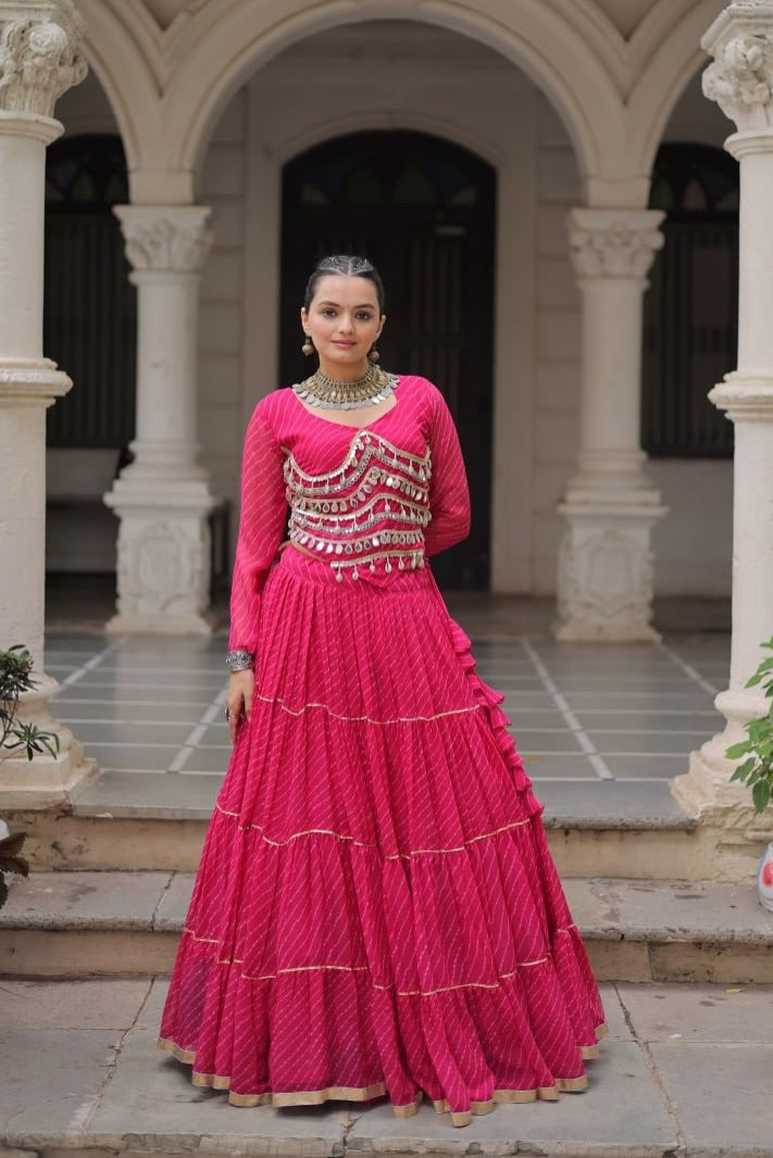 Royal & Pleated Navratri Lehenga Set