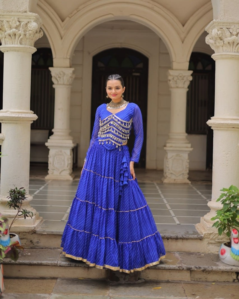 Royal & Pleated Navratri Lehenga Set