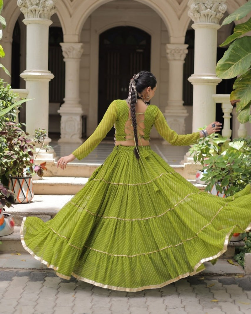 Royal & Pleated Navratri Lehenga Set