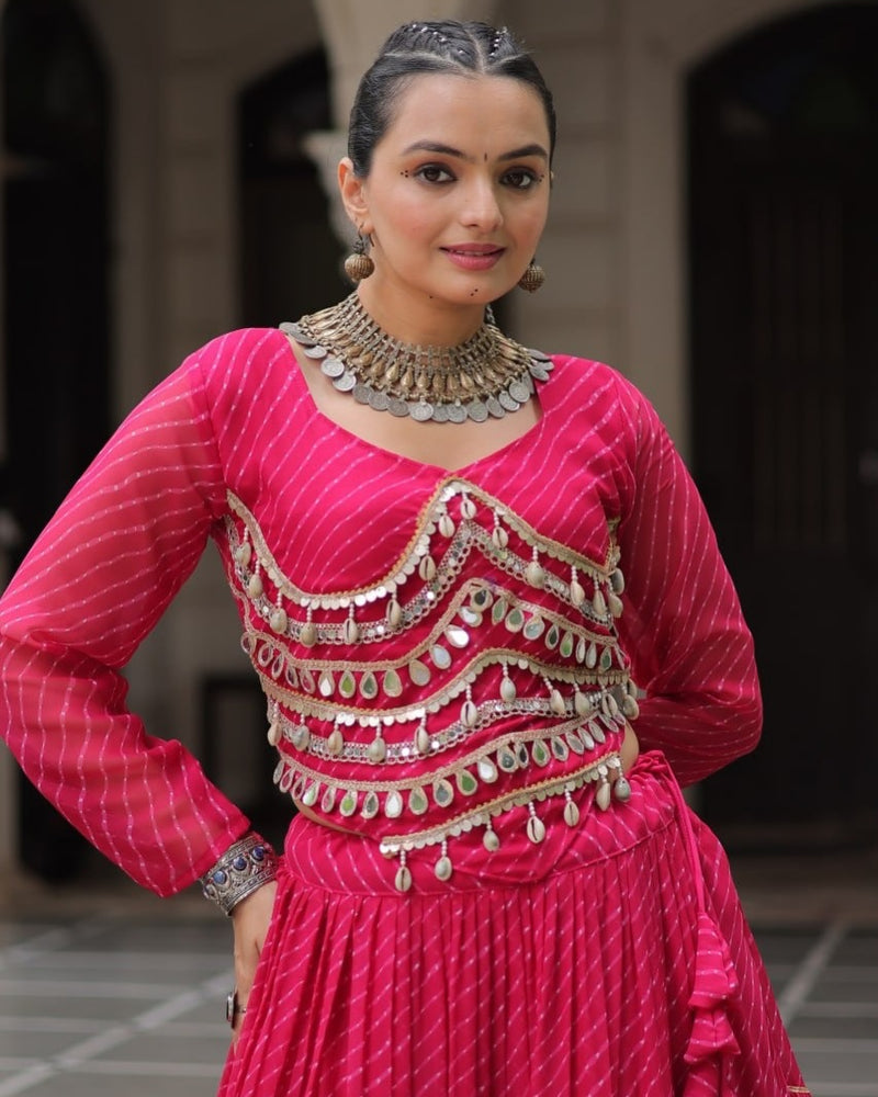 Royal & Pleated Navratri Lehenga Set
