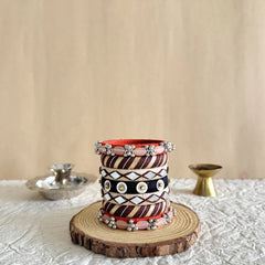 Gujarati Zanzhar Festive Bangle & Bracelet Set