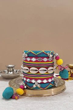 Gujarati Zanzhar Festive Bangle & Bracelet Set