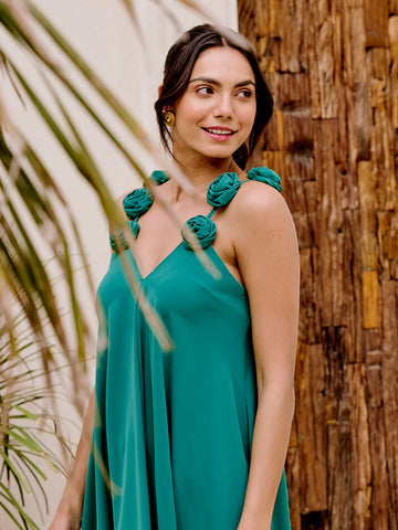 Floral strap dress