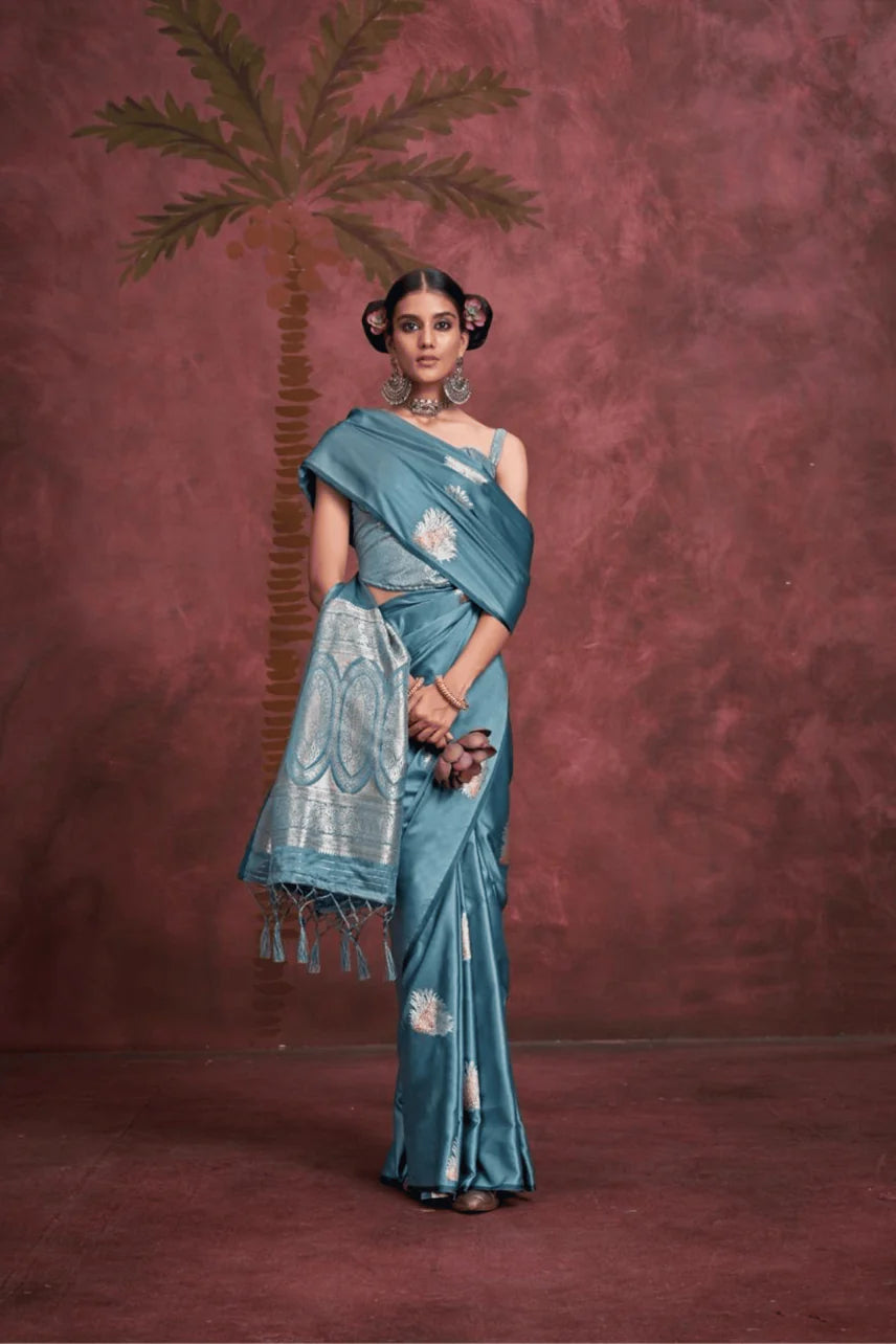 Pre-stitched pleated saree