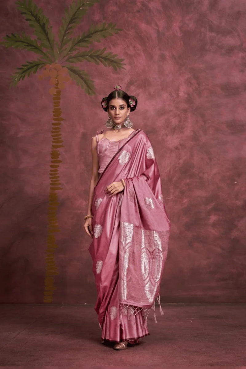 Pink Banaras Grandeur Saree