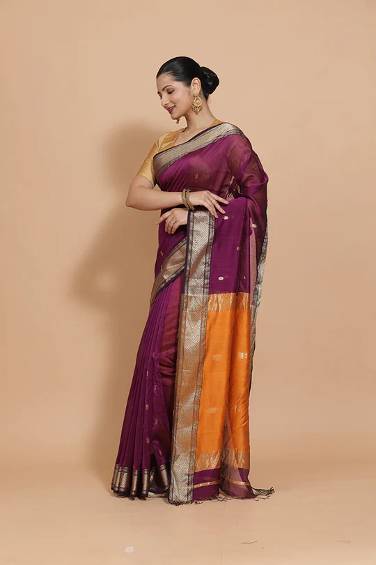 Party wear Maheshwari saree