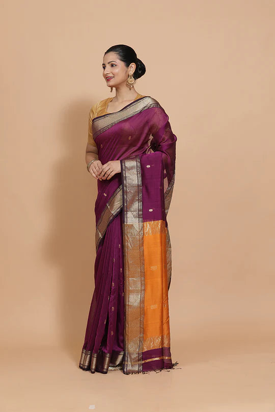 Designer saree with tassels