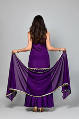 Purple Short Kurti With Palazzo- By Reet Lifestyle