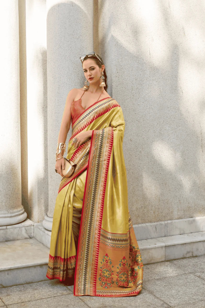 Tissue saree for wedding