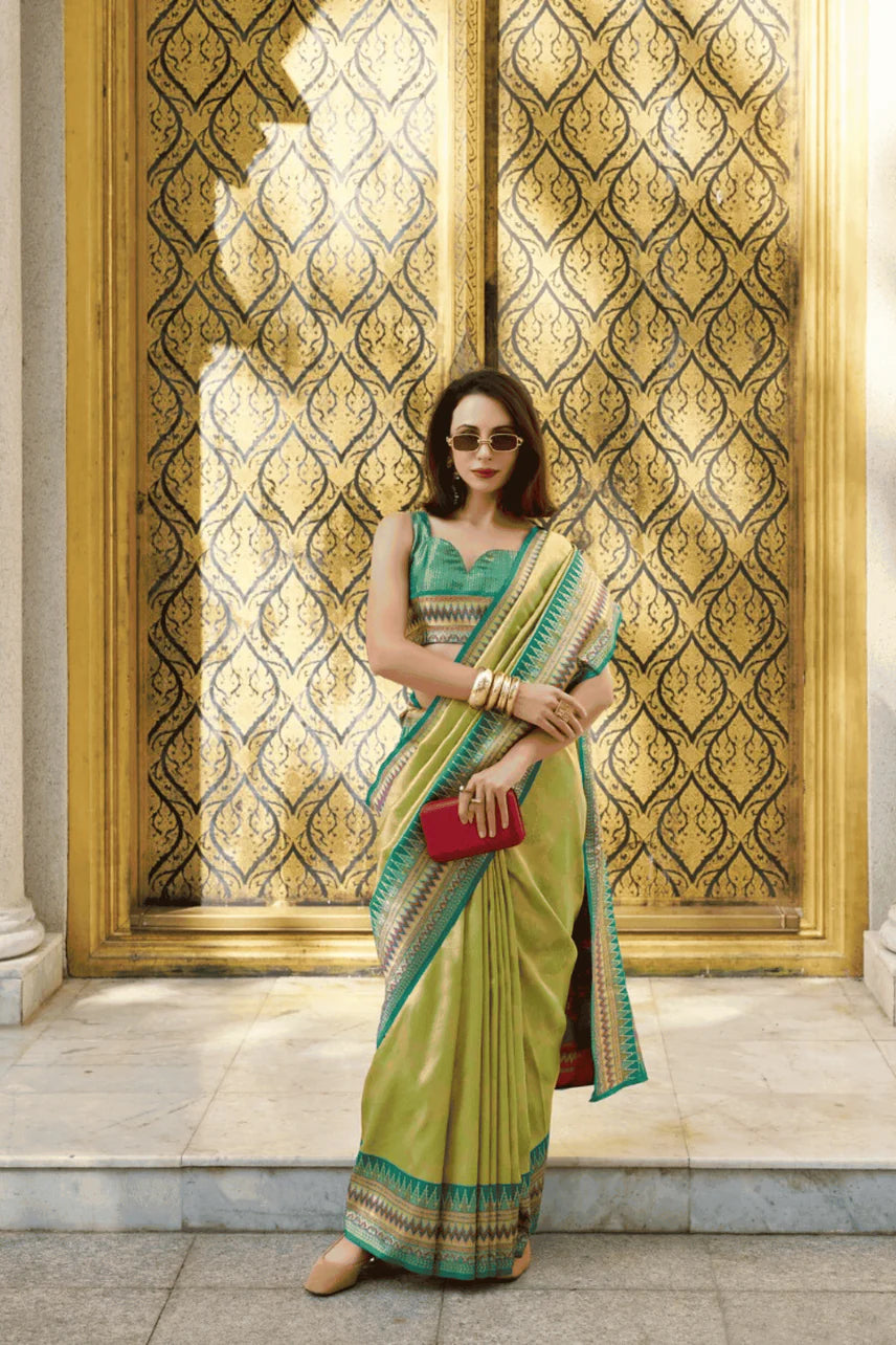 Tissue saree for wedding