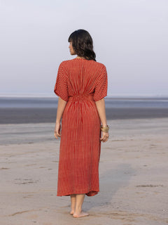 red summer dress